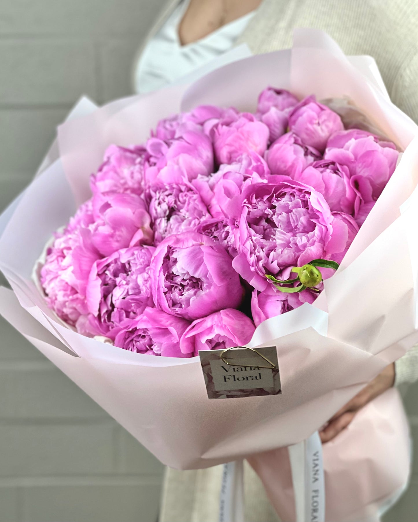 Bouquet of Peonies. Flower Arrangement. Flower Bouquet. Flower Delivery Boston. Same Day Delivery.