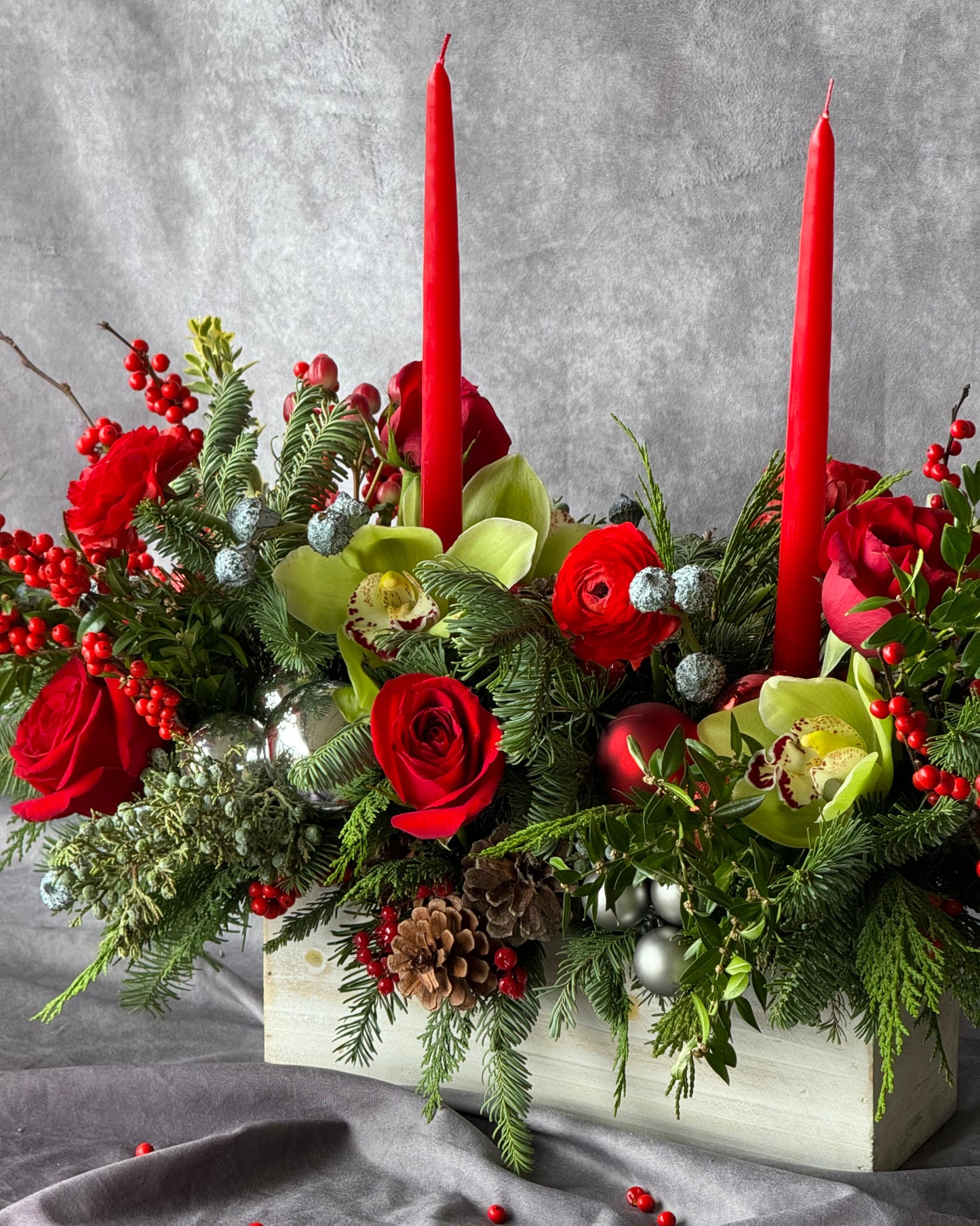 Christmas Table Centerpiece Arrangement