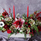 Christmas Flowers, Christmas flower arrangement, Flower delivery in Boston, Flower delivery in Quincy, Quincy florist, Boston Florist, Same-Day Delivery, Christmas Centerpiece