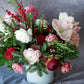 Christmas Flowers, Christmas flower arrangement, Flower delivery in Boston, Flower delivery in Quincy, Quincy florist, Boston Florist, Same-Day Delivery, Christmas Centerpiece