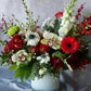 Christmas Flowers, Christmas flower arrangement, Flower delivery in Boston, Flower delivery in Quincy, Quincy florist, Boston Florist, Same-Day Delivery, Christmas Centerpiece