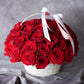 Flower Arrangement. Flower Delivery Boston. Roses. Bouquet. Flower arrangement. Flower delivery Boston. Same Day Delivery. Flowers. Quincy Florist. Flower Delivery in Quincy. Roses in a basket, Valentine's Day Flowers.